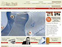 Tablet Screenshot of camicieuomo.it
